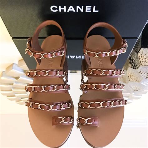 sandali chanel beige|chanel sandals canada.